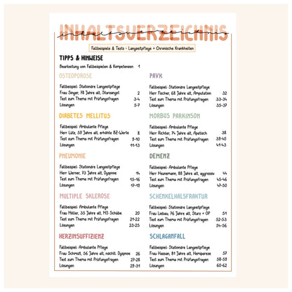 Langzeitpflege & Chronische Erkrankungen